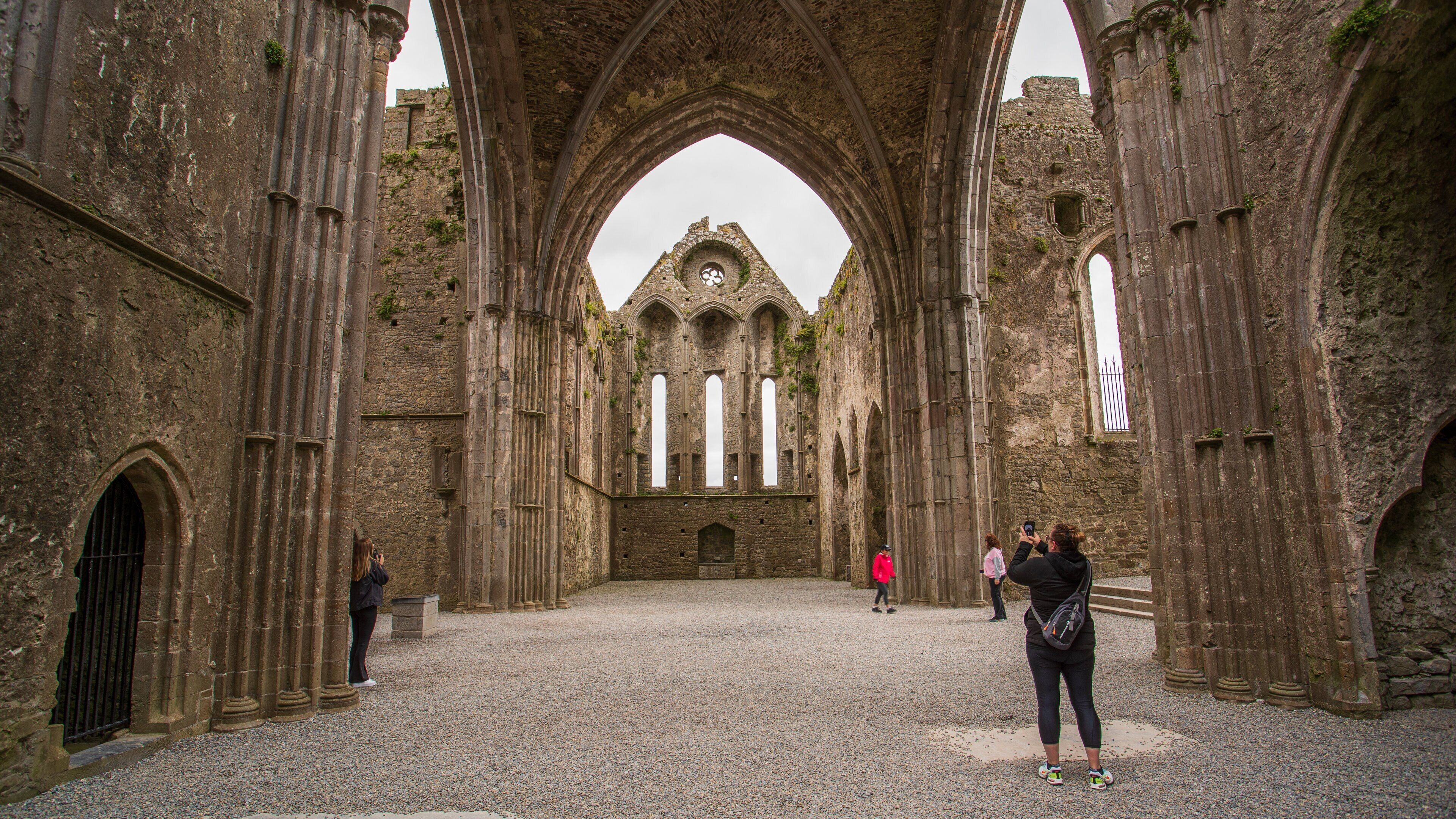 Rock of Cashel featuring chateau or palace, heritage elements and interior views