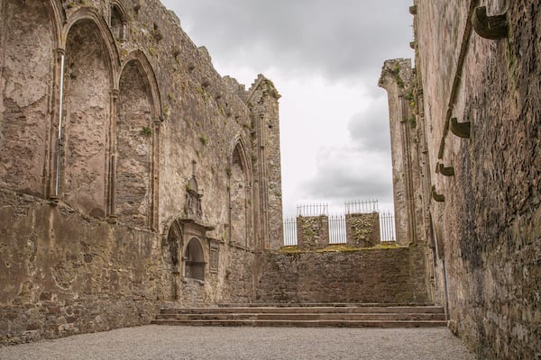 Rock of Cashel which includes building ruins and heritage elements