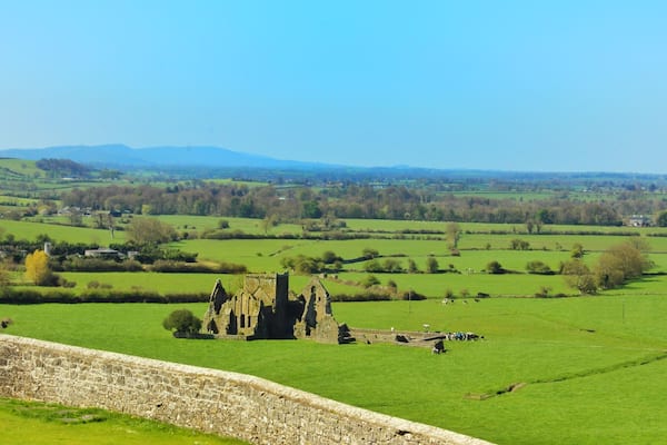 As seen from the Rock of Cashel burial grounds, I took about 8 pictures of the Abbey and in each one there was almost freakish clarity of the abbey. Definitely a very "thin place." #green