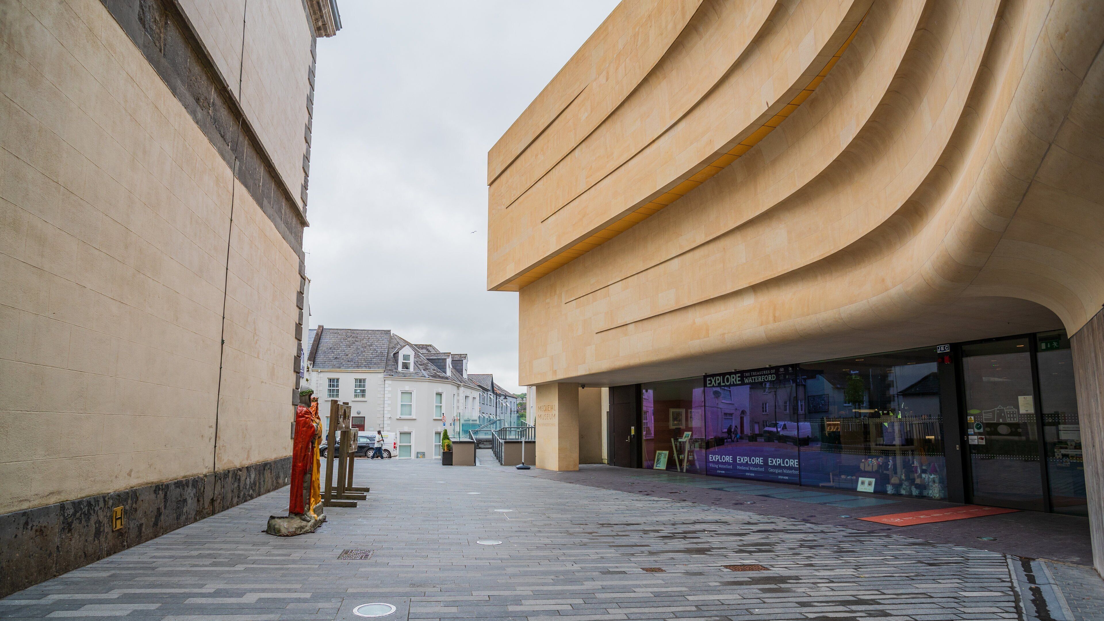 Waterford Treasures Museum which includes modern architecture