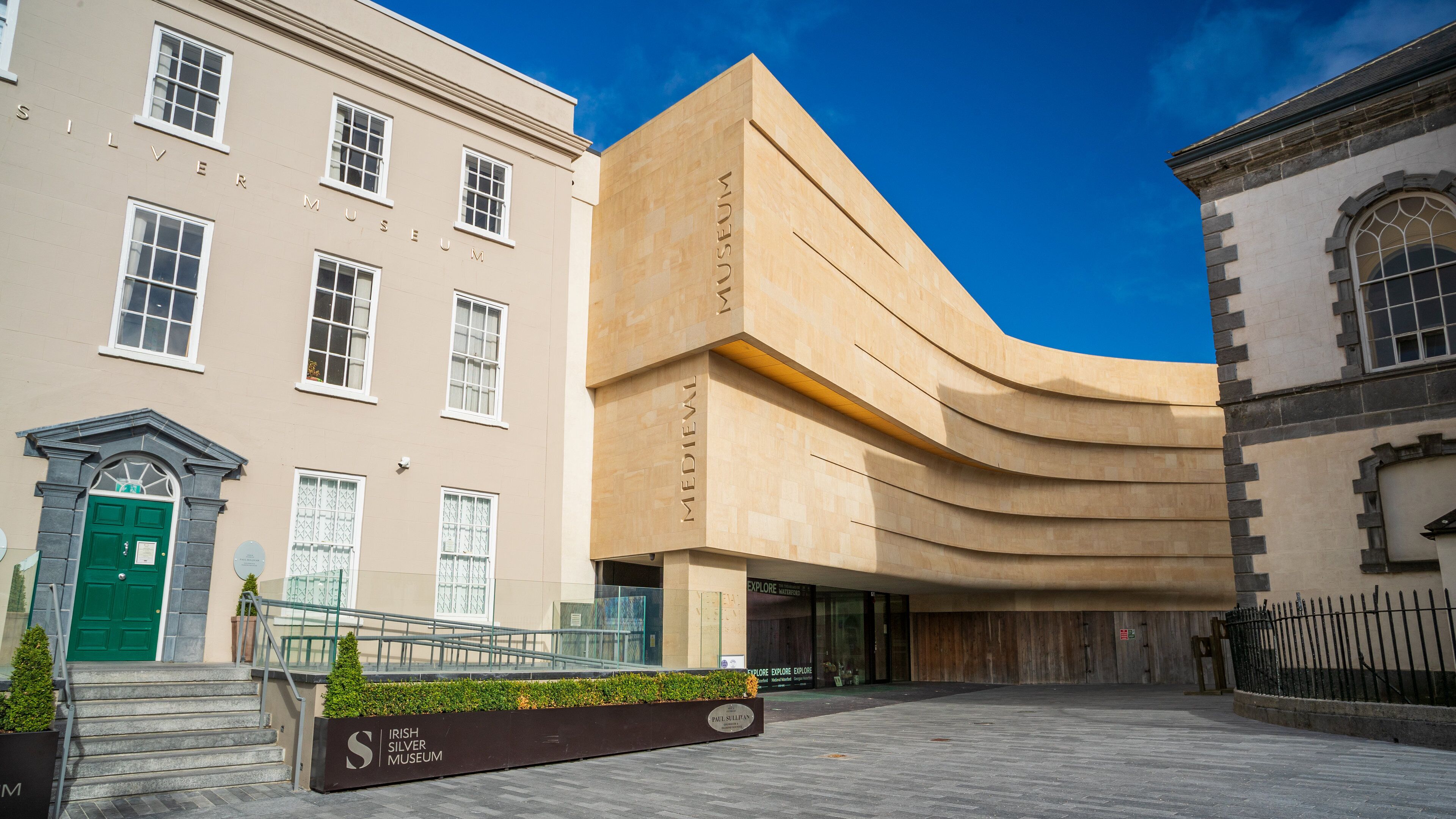 Waterford Treasures Museum which includes modern architecture