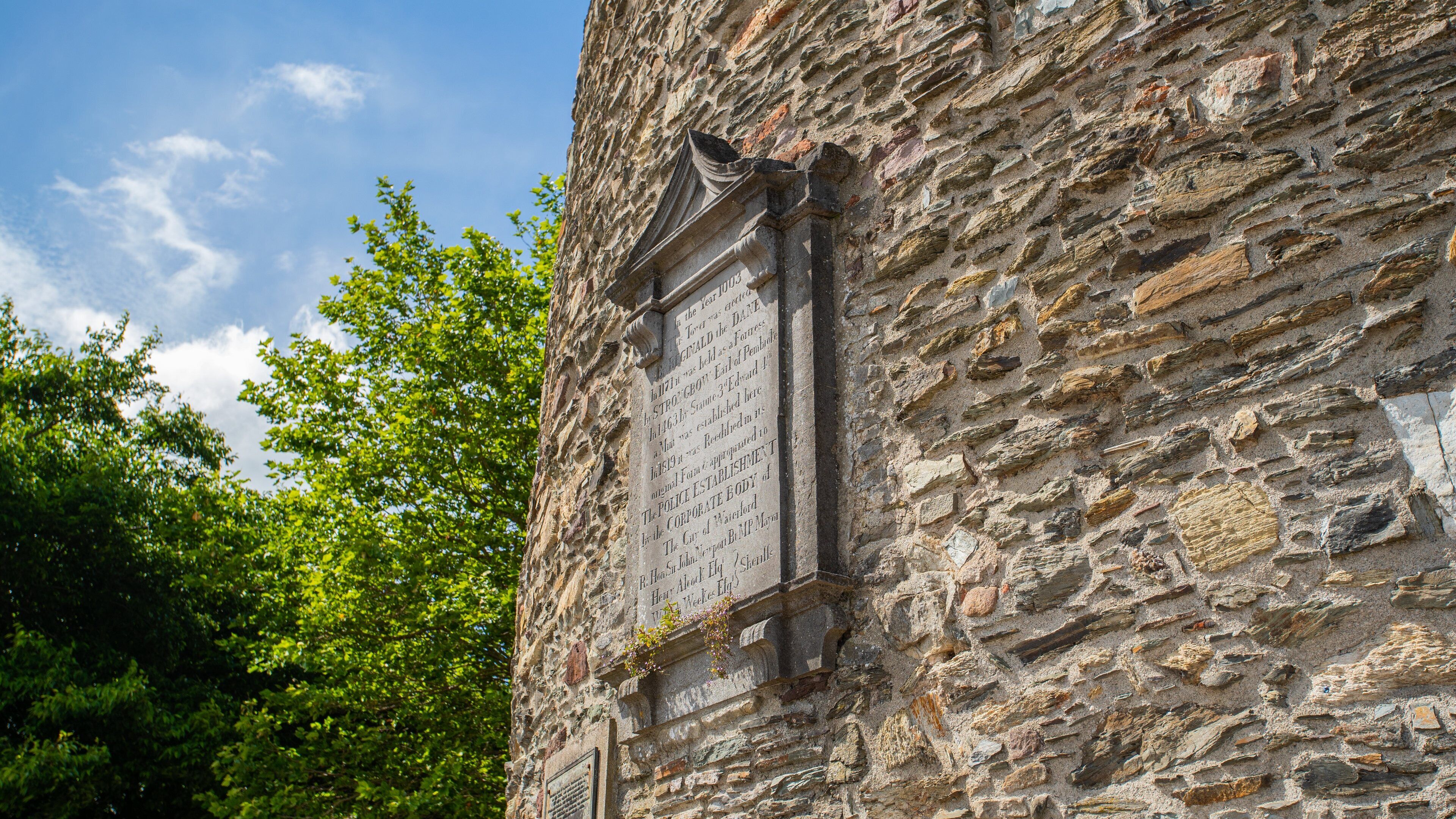 Reginald\'s Tower showing heritage elements