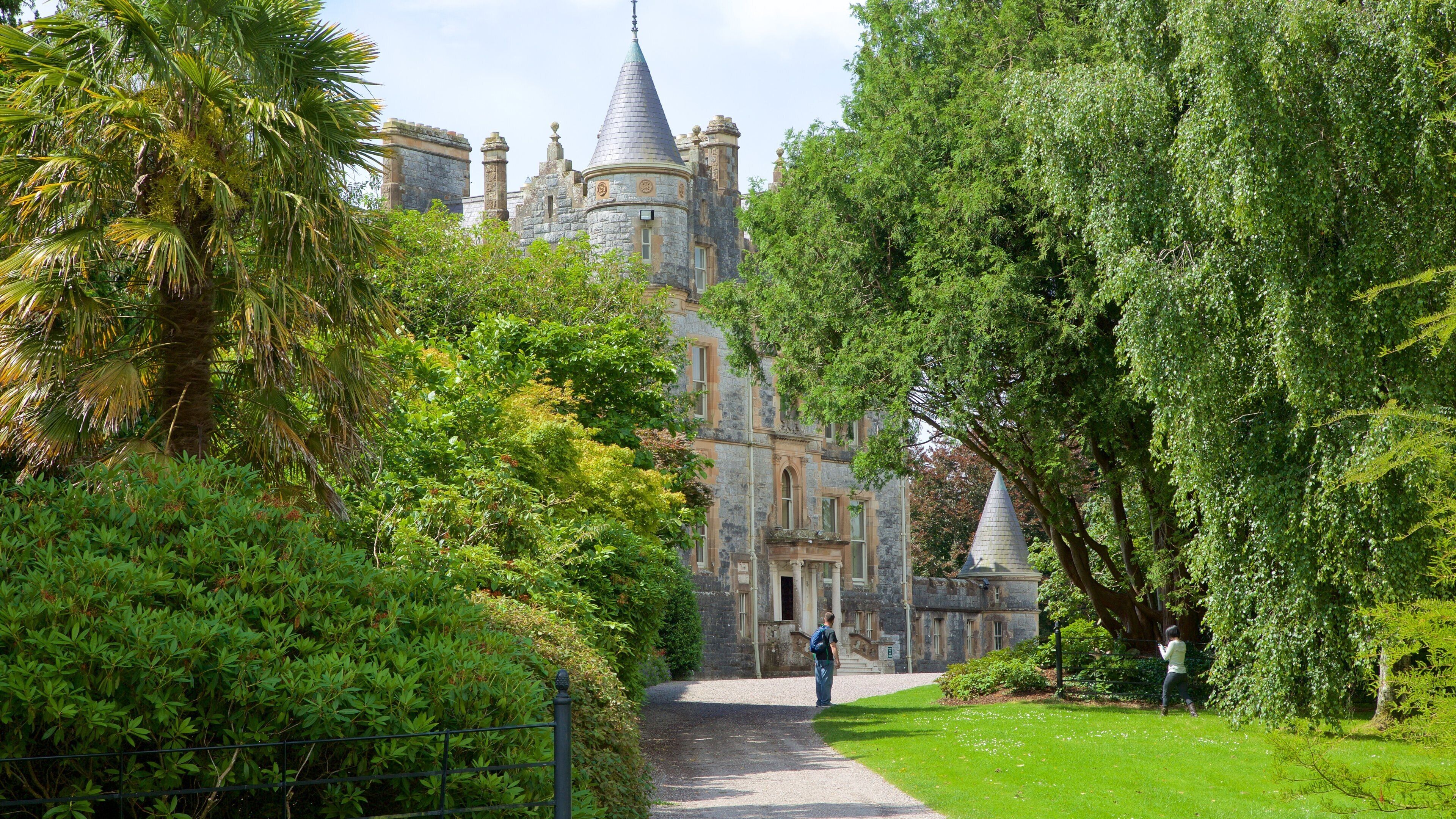 Blarney Castle which includes chateau or palace, a park and heritage architecture