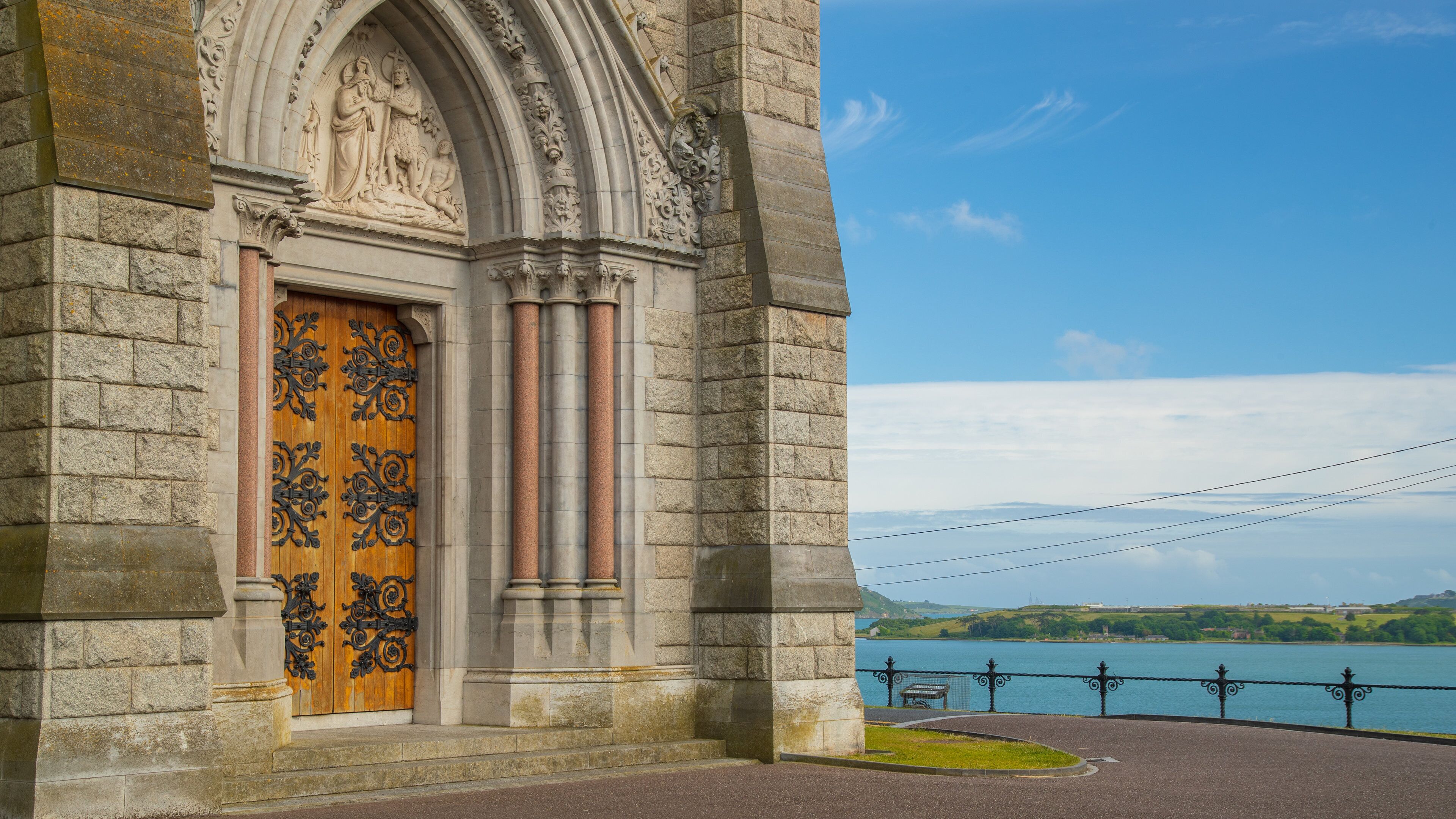 Cobh Cathedral which includes a church or cathedral and heritage architecture