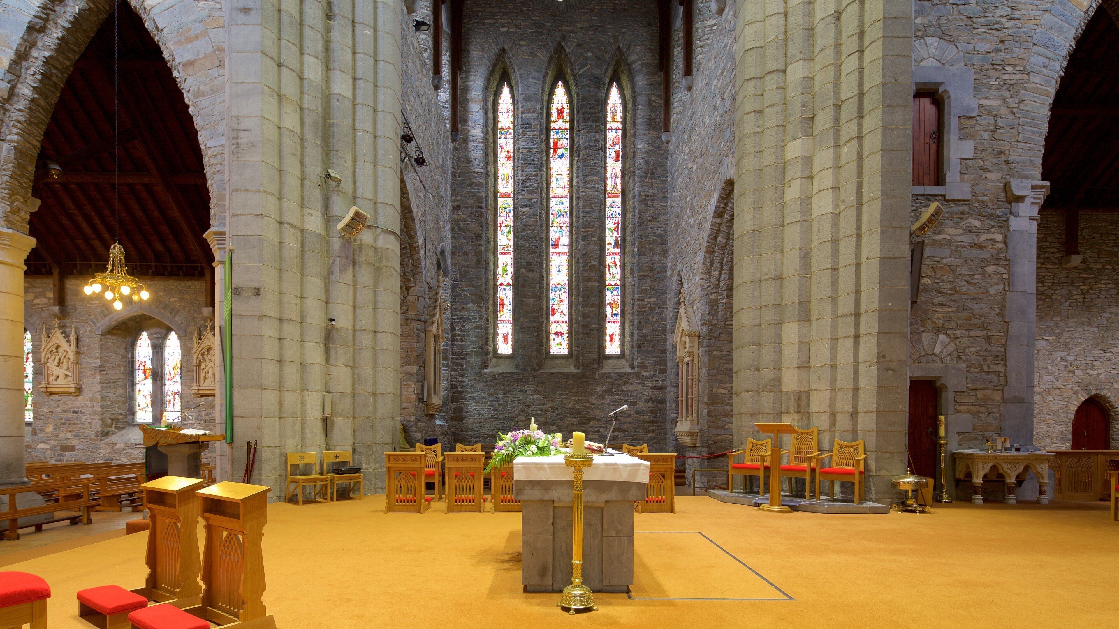 Killarney Cathedral which includes a church or cathedral, religious elements and interior views