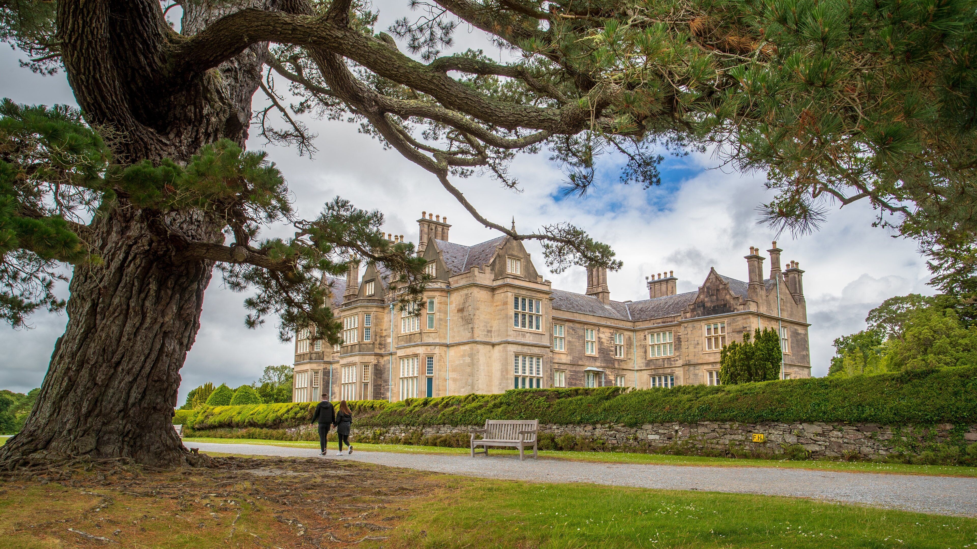 Muckross House featuring a park and heritage architecture as well as a couple