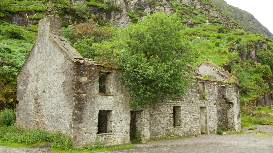 Gap of Dunloe montrant patrimoine architectural, ruine et scènes tranquilles
