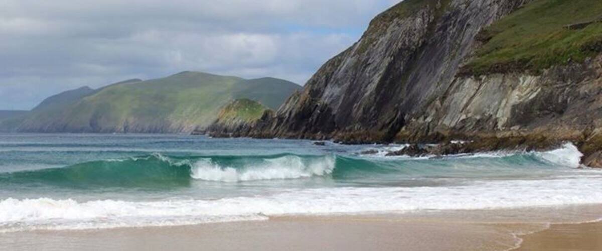 There are many beaches to see in the Dingle Peninsula, Ireland. They are, however, extremely windy!