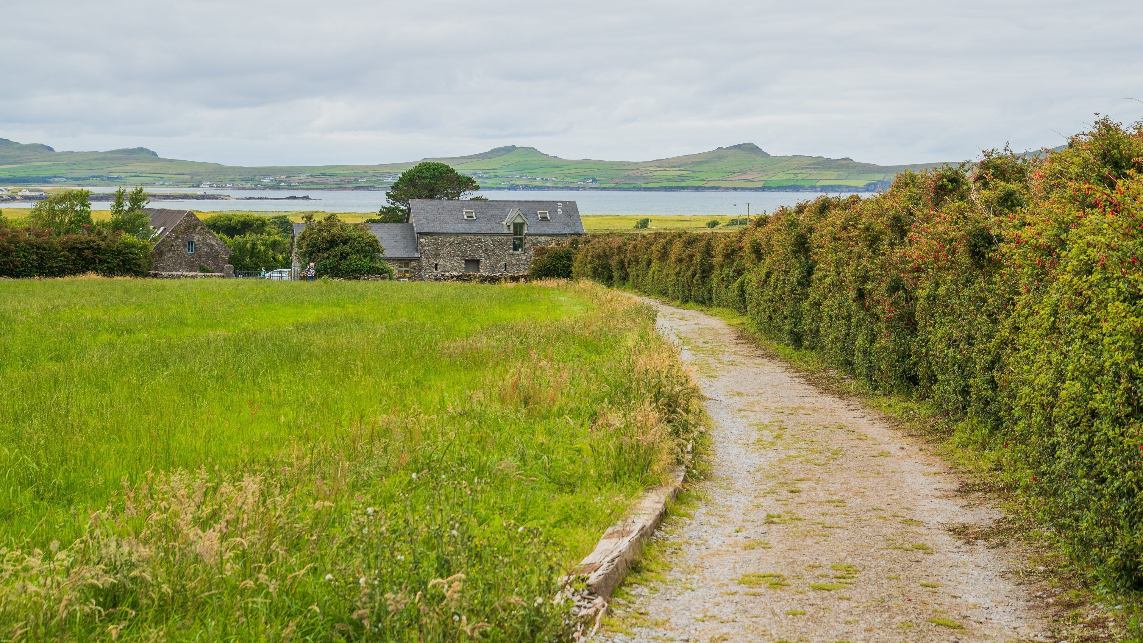 Gallarus Oratory featuring a small town or village