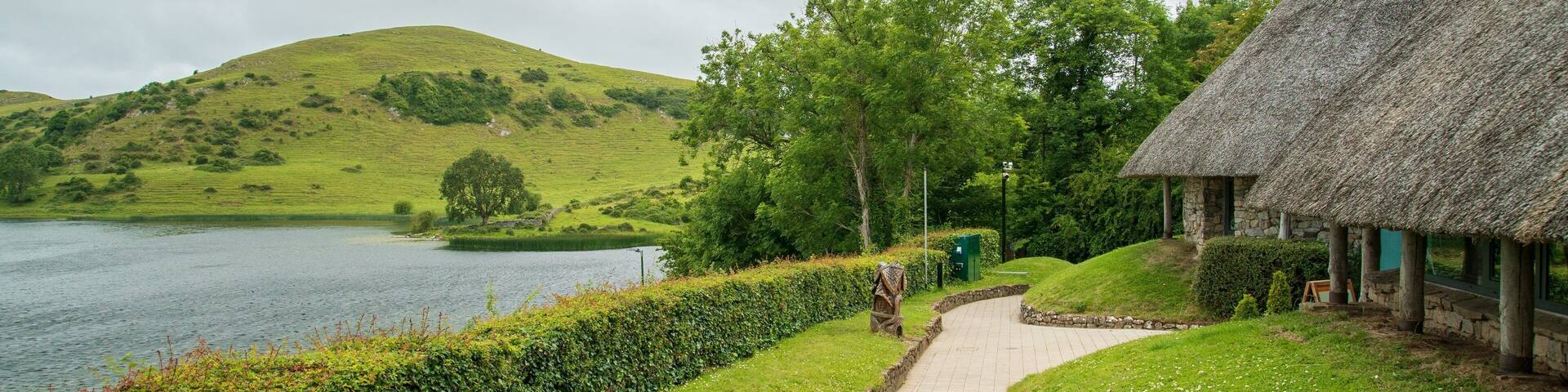 Lough Gur featuring a garden and a lake or waterhole
