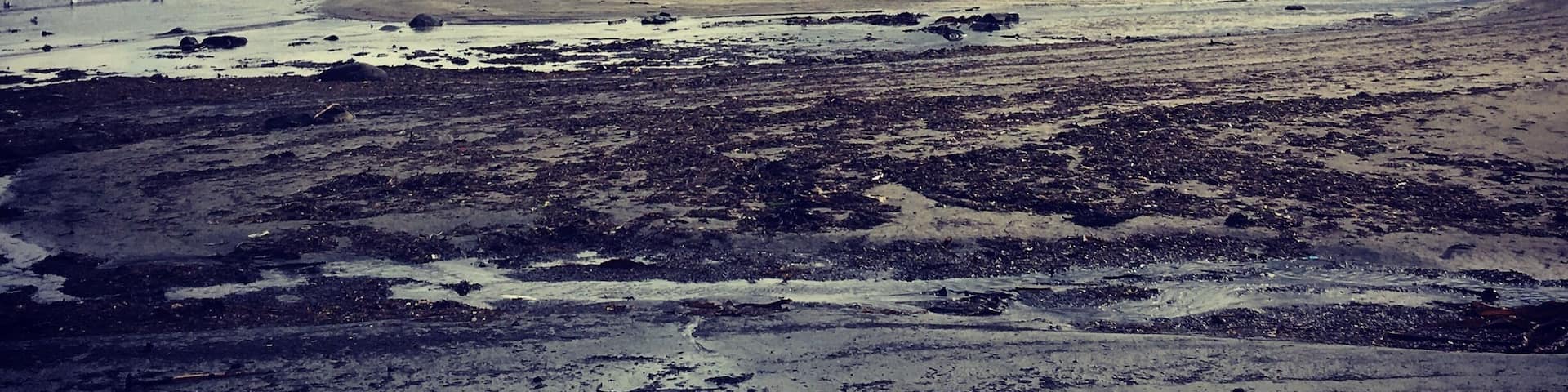 A moody unsettled day at Kilkee Beach, County Clare.