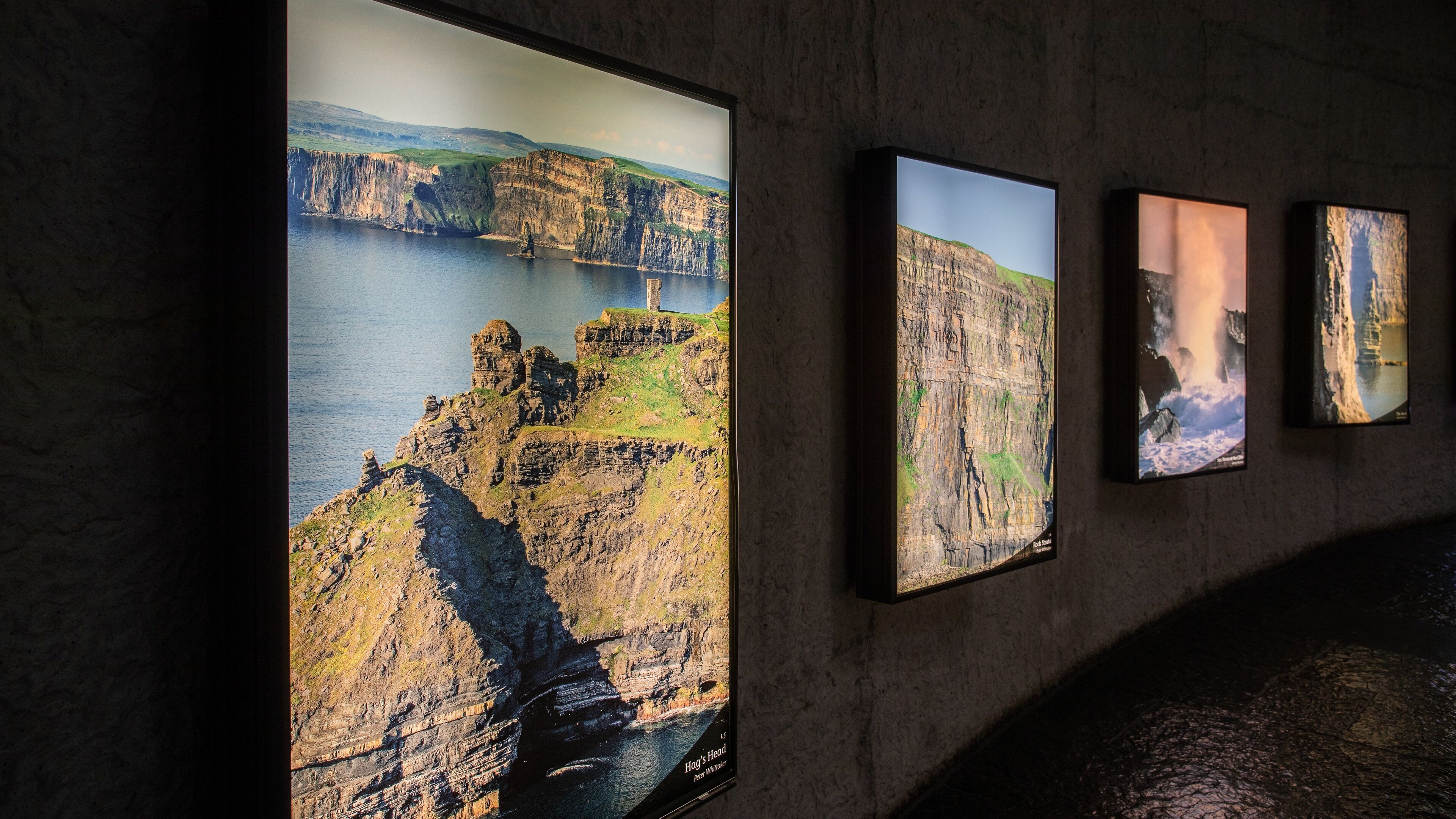 Cliffs of Moher showing interior views