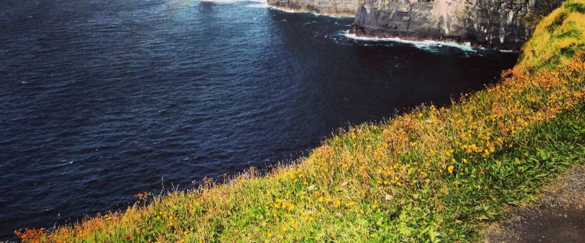 The cliffs are a must-see in Ireland! We were blessed with beautiful weather and a rainbow!
