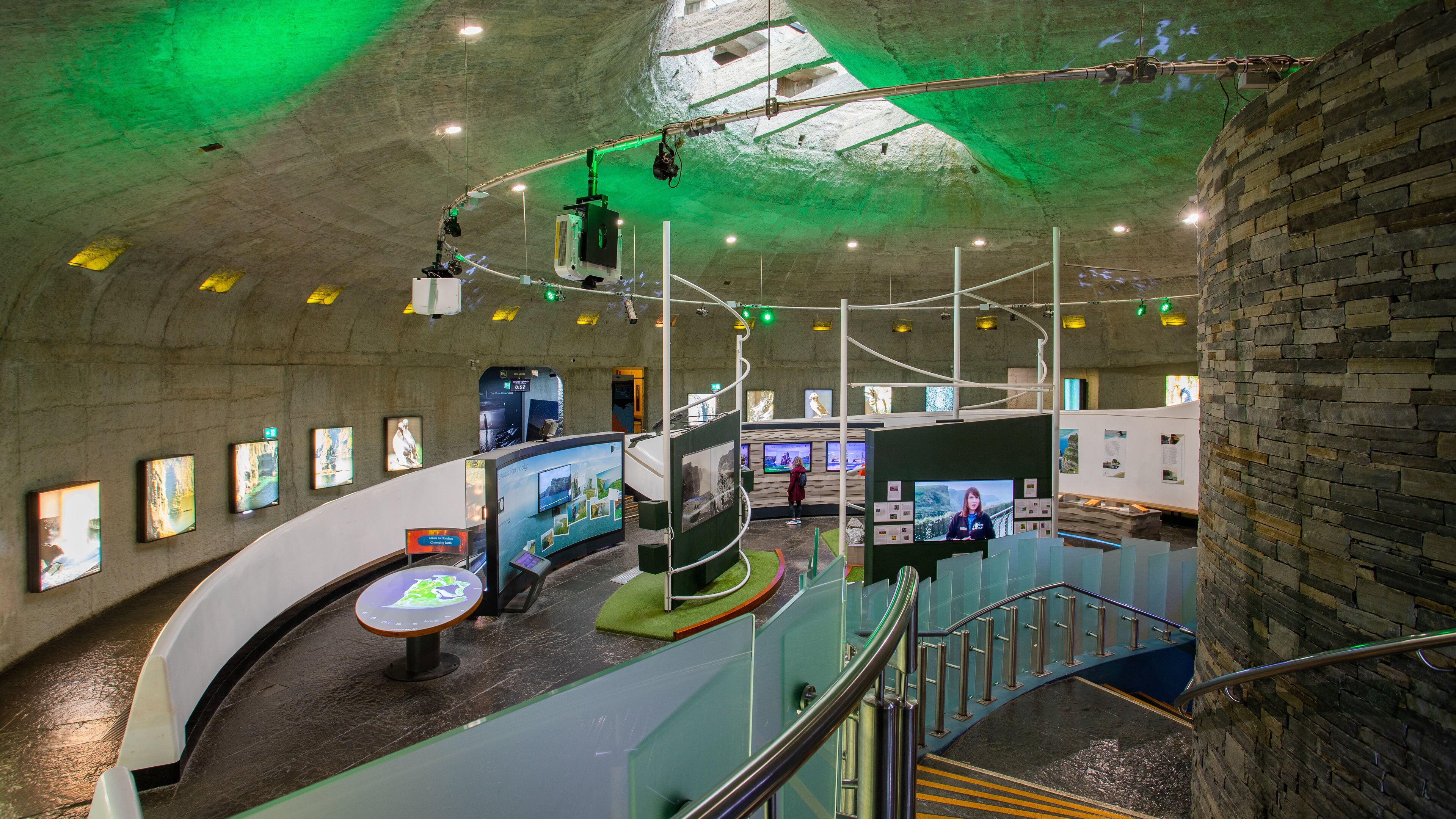 Cliffs of Moher featuring interior views