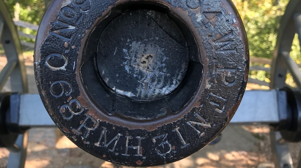 A real cannon; used in one of the American Civil War battles- The Battle at Gettysburg. This particular battle is the most well known battle throughout the Confederate-Union dispute which lasted two years. This battle was one of the deadliest battles through the duration of the war. Black cannons could shoot to two miles away and green cannons could shoot to one mile away.