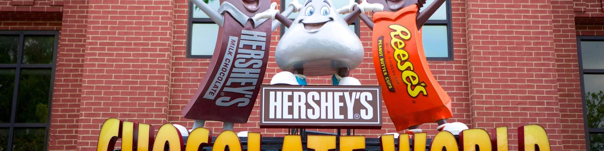 Hershey\'s Chocolate World ofreciendo mercados y señalización