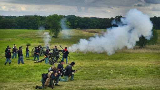 Just south of the town is the location where the film Gettysburg was filmed. It's now the location for reenactments each year that depict the three-day battle which changed the course of American history and had a great influence on the American Civil War.
Typically, the reenactment is during the actual anniversary--the Fourth of July weekend (it happened July 1-3, but assume it's near that date that the reenactment occurs) but this year it rained and the reenactment was moved to August. The crowds were much smaller, but it was still a good experience.
#weekendgetaways #pennsylvania #northeast