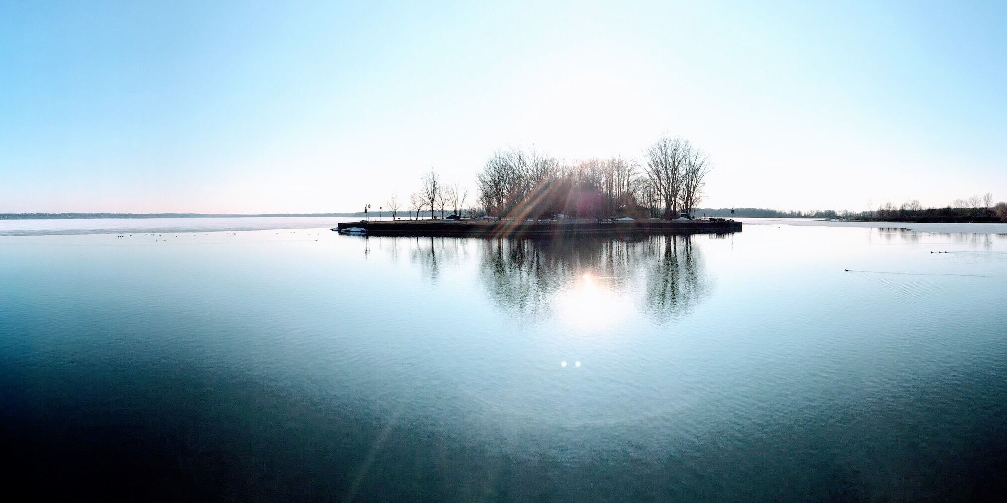Winter day on Lake Erie