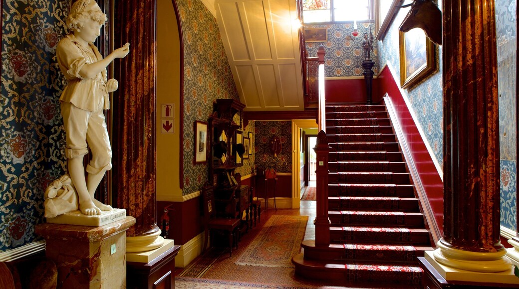 Melrose House featuring a house, interior views and a statue or sculpture