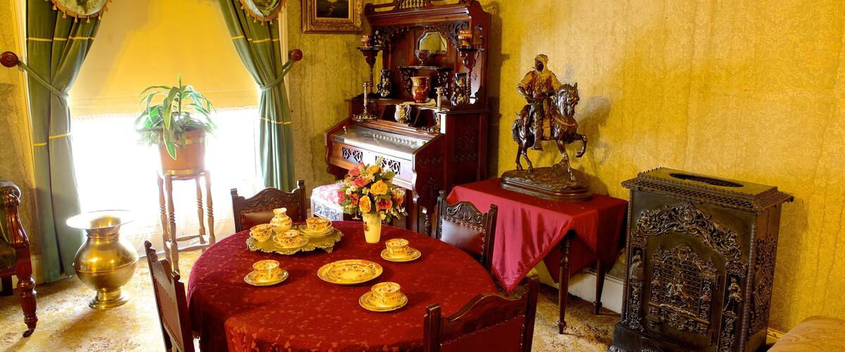 Kruger Museum showing a house, art and interior views