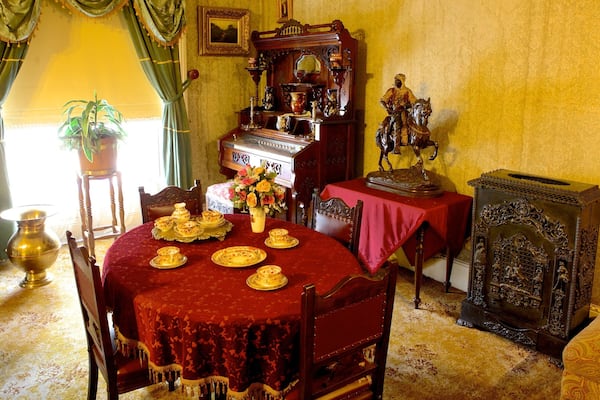 Kruger Museum showing art, interior views and a house