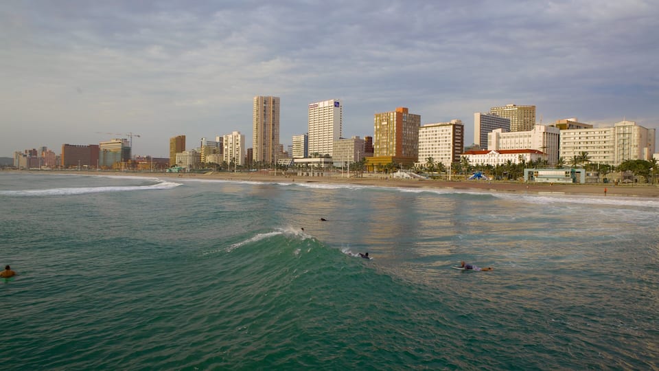 South Beach showing general coastal views, skyline and a high rise building