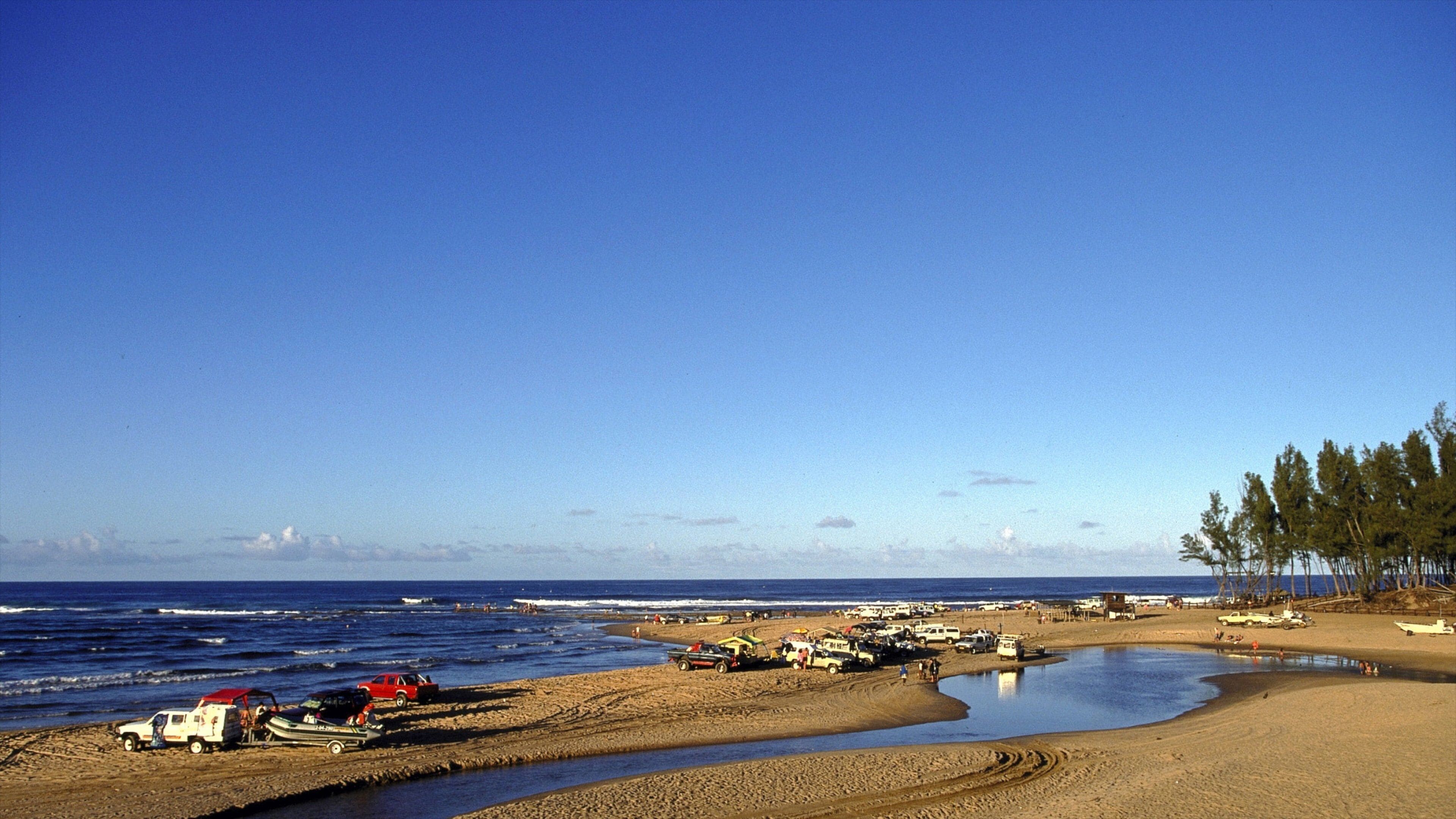Sodwana Bay Beach showing a beach, landscape views and skyline