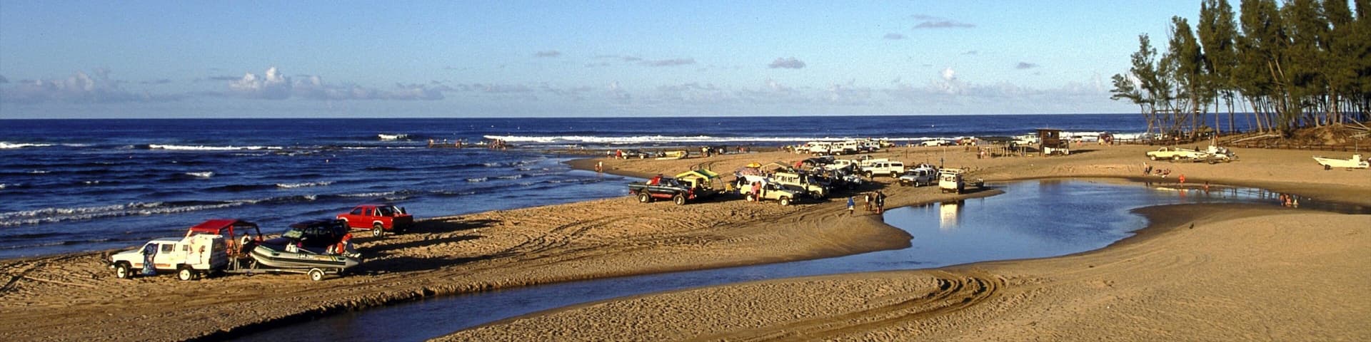 Sodwana Bay Beach showing a beach, landscape views and skyline