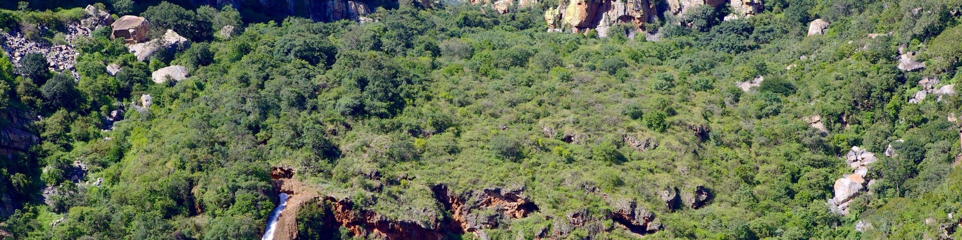 Mpumalanga - Limpopo featuring a cascade, a gorge or canyon and landscape views