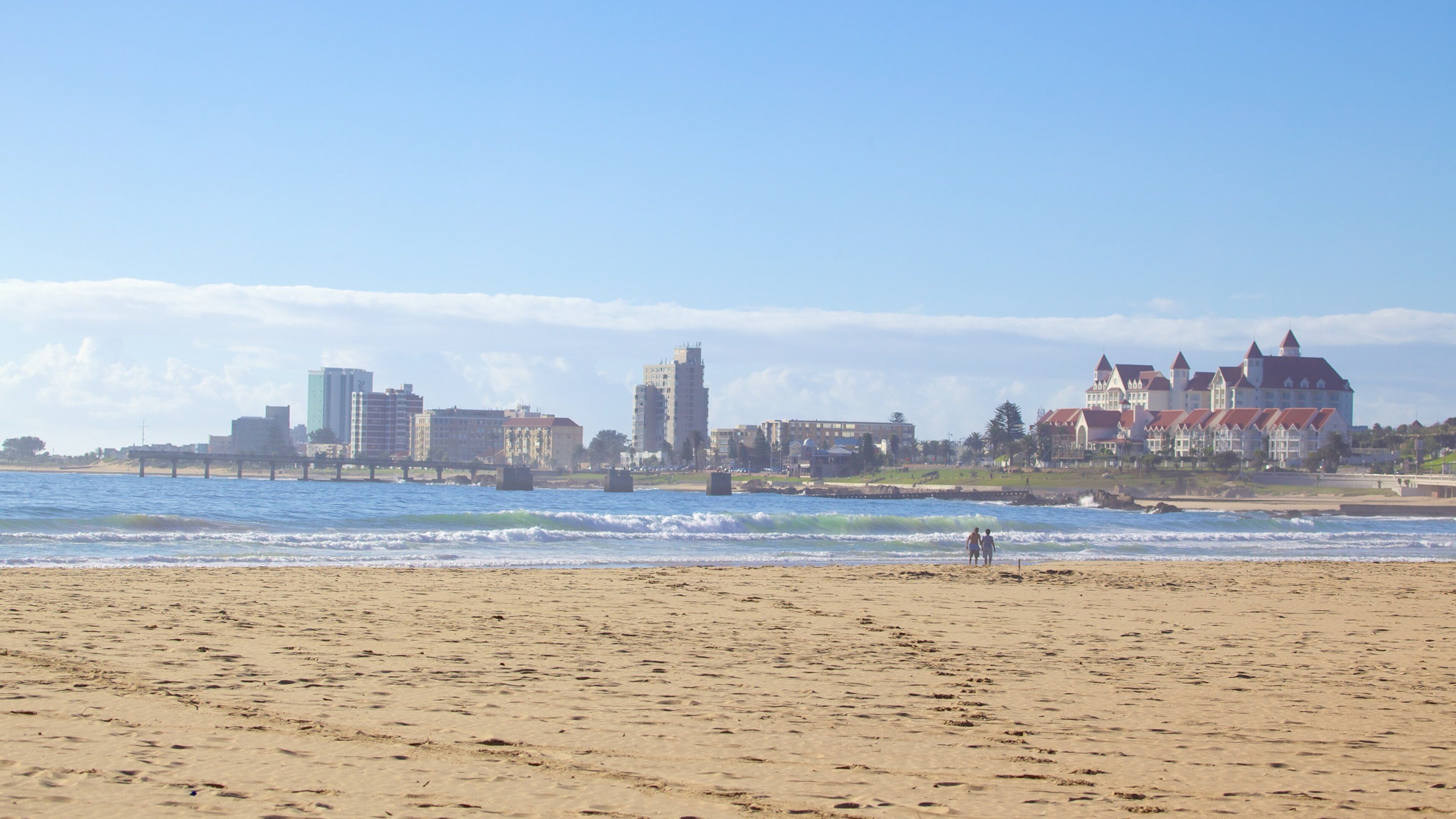 킹스 비치 이 포함 일반 해안 전경, 도시 과 해변