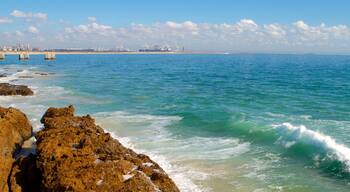 Hobie Beach featuring landscape views, rocky coastline and general coastal views