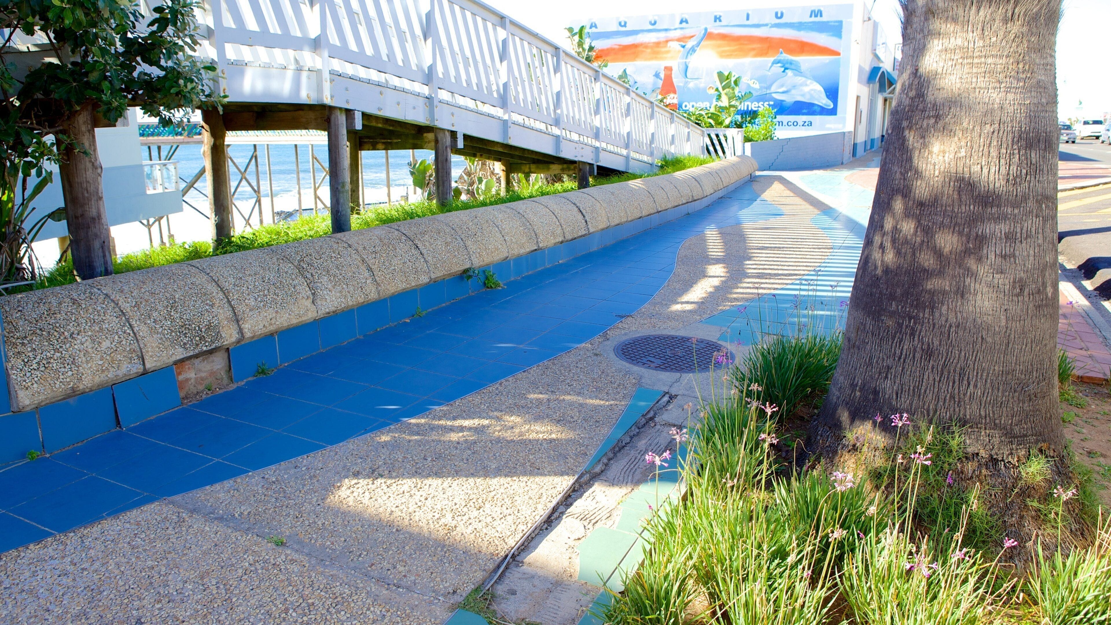 이스턴 비치 이 포함 해안 마을 과 일반 해안 전경