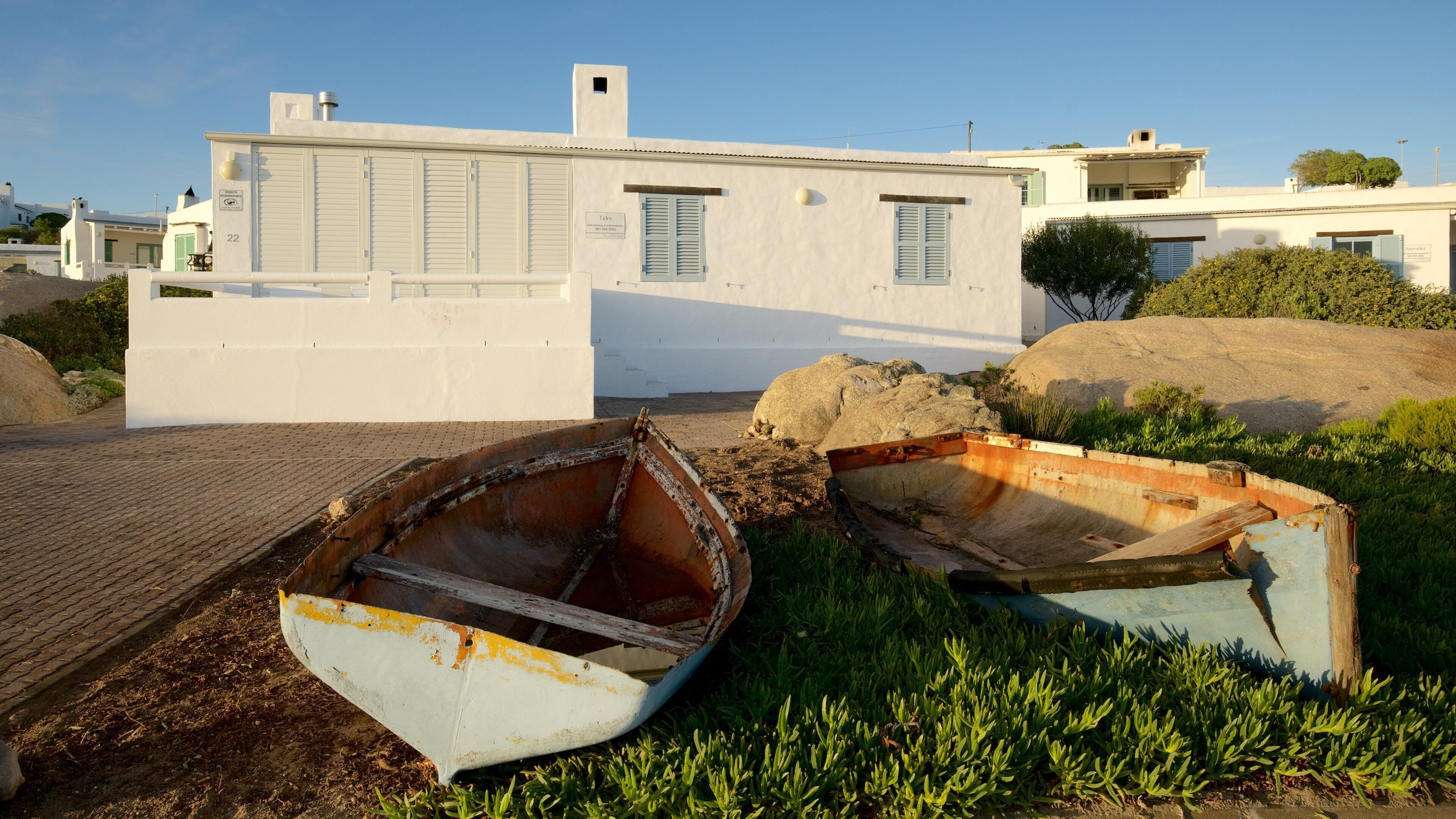 Paternoster Beach featuring a coastal town