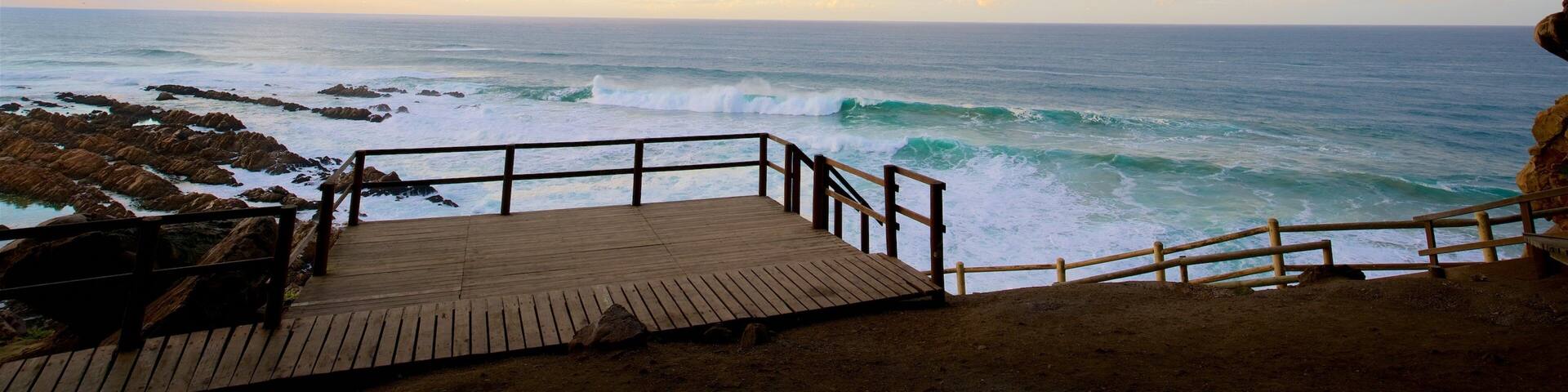 Cape St Blaize Cave featuring general coastal views, rocky coastline and caves