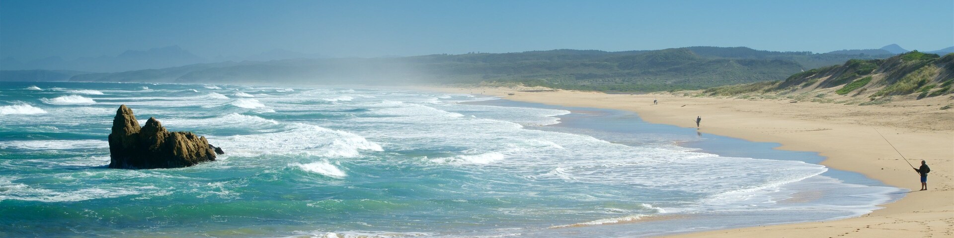 Goukamma Nature and Marine Reserve featuring a beach, fishing and landscape views