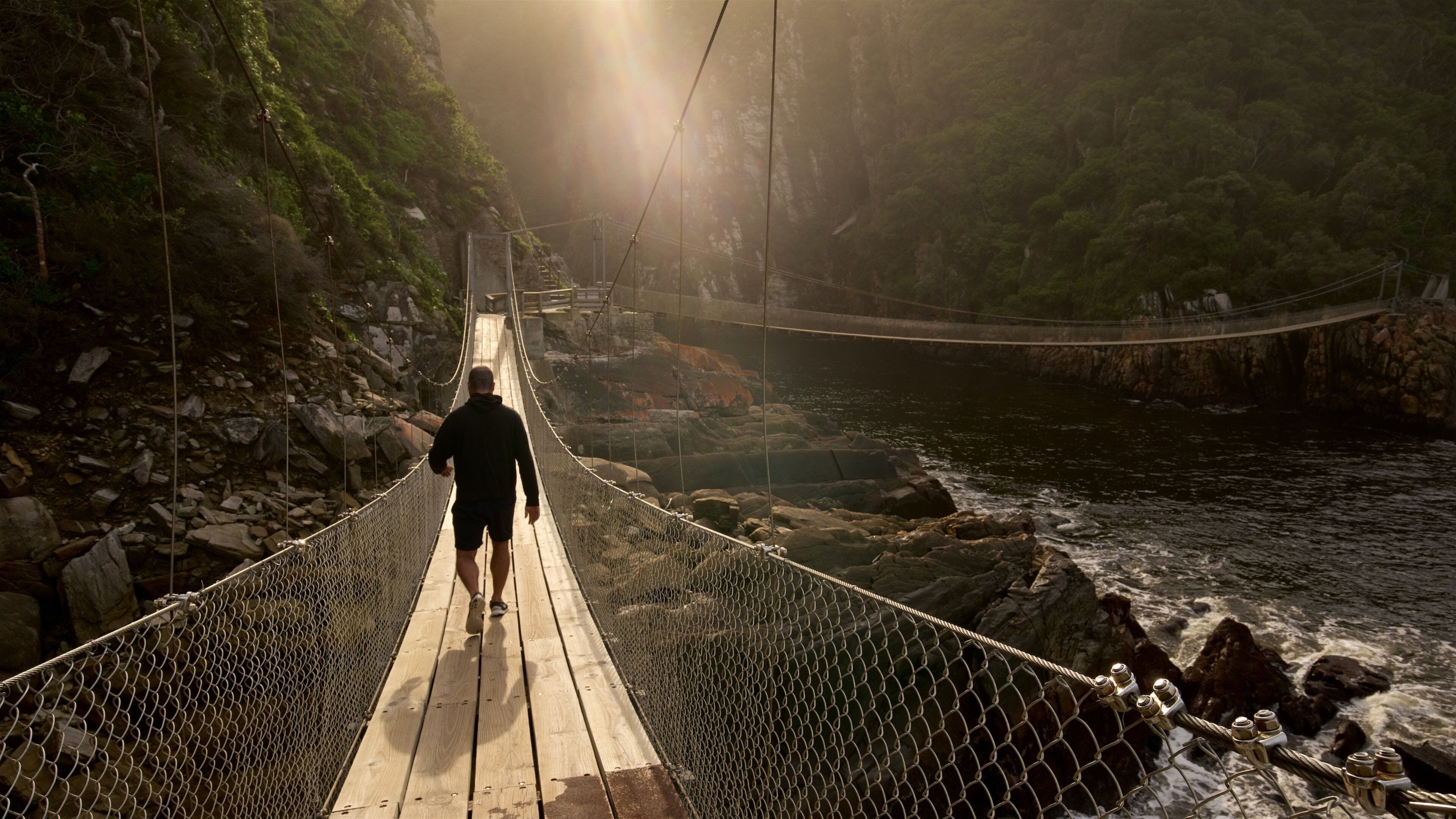 Công viên Quốc gia Tsitsikamma trong đó bao gồm cầu cũng như đàn ông