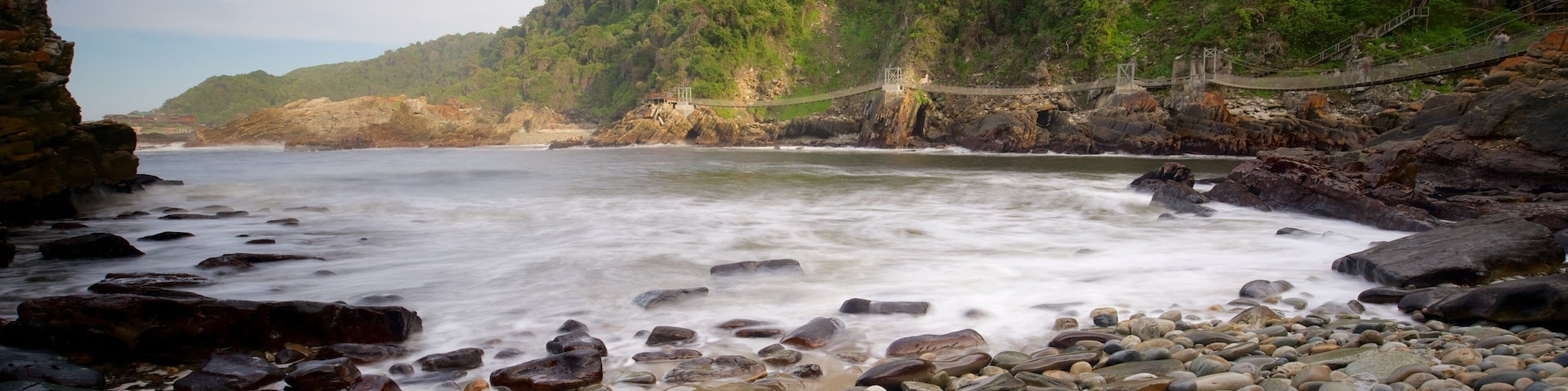 Tsitsikamma National Park mostrando um rio ou córrego e uma praia de pedras