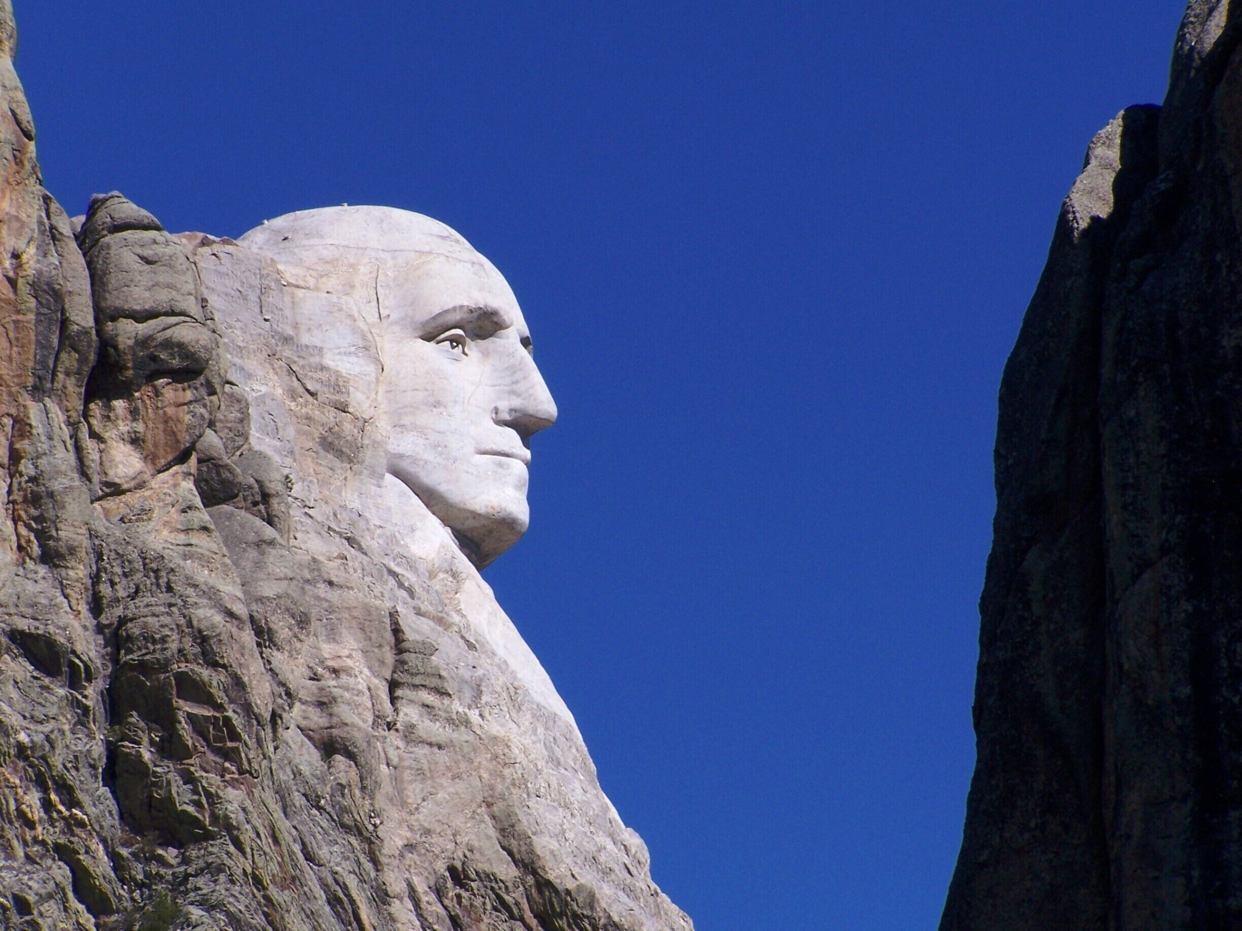 A little closer view of President George Washington.