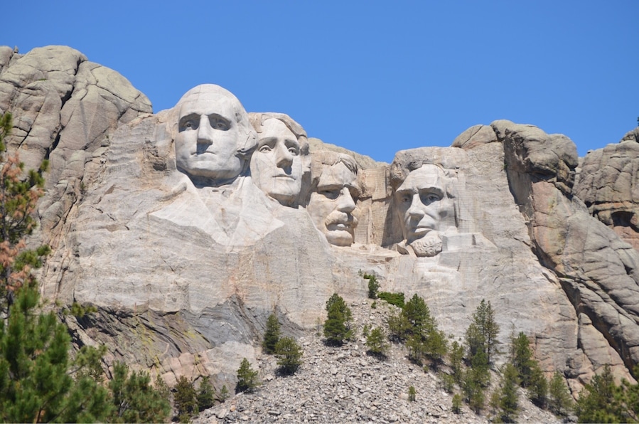 Mount Rushmore; very cool but very touristy!