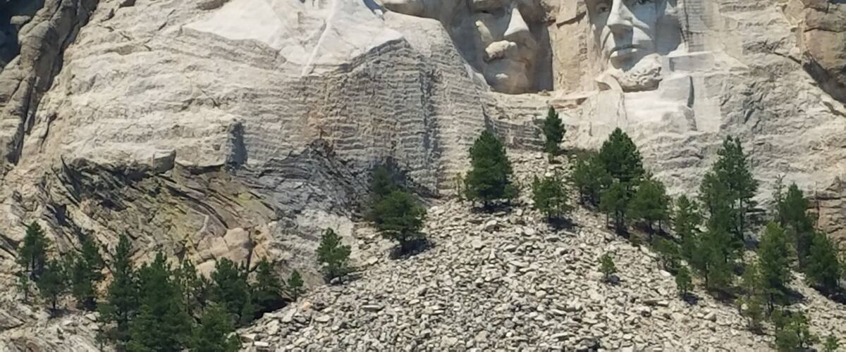 Can't help feeling patriotic. Washington, Jefferson, Roosevelt, Lincoln.