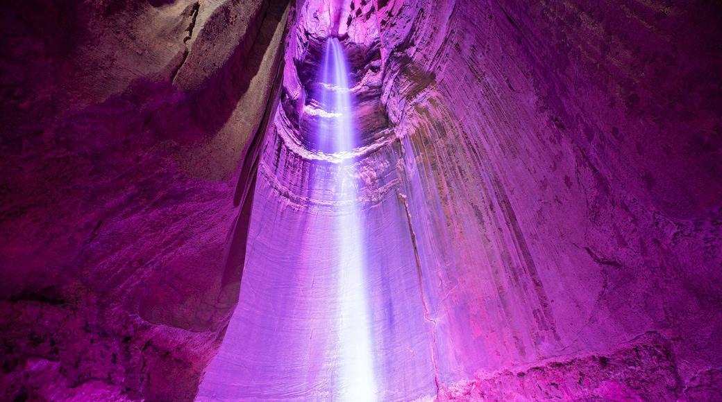 Ruby Falls. Waterfall in cave. Tennessee. USA.