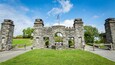 Fort Negley Park showing a garden and heritage elements