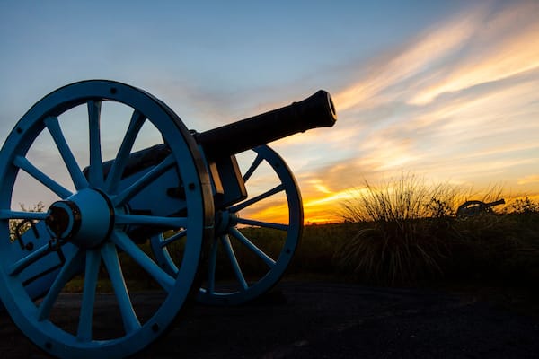 Mexican canon at Palo Alto Battlefield, Texas.