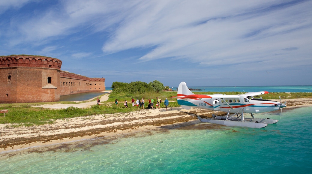 Dry Tortugas National Park showing general coastal views and heritage architecture