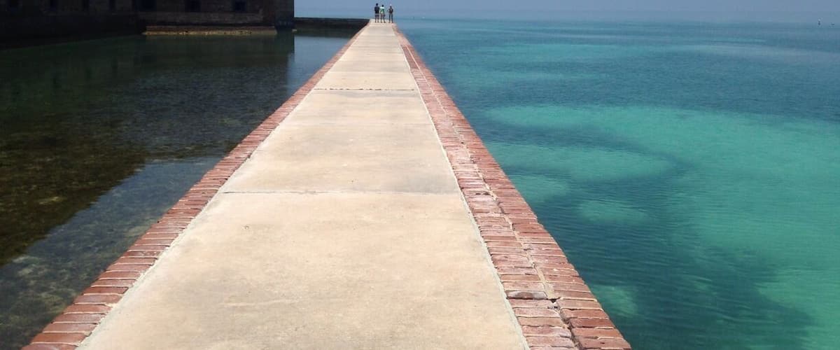 Dry Tortugas Island is 70 miles west if Key West. famous for its birds and marine life as well as legends of sunken ships....