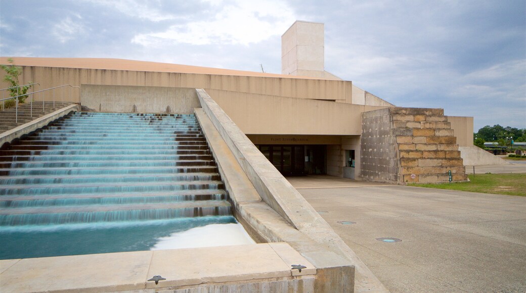 Flint RiverQuarium mostrando una fuente