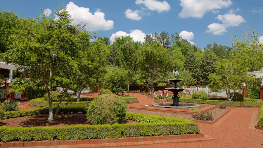 State Botanical Garden of Georgia which includes a fountain, a garden and flowers