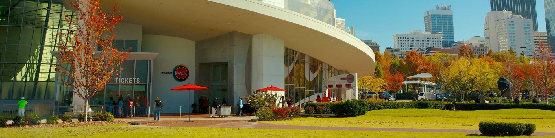 World of Coca Cola featuring a city, city views and skyline