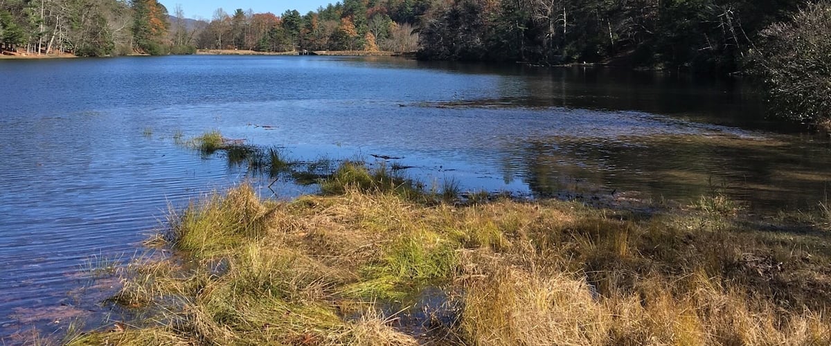 The lake at Vogel State Park in Blairsville, GA.