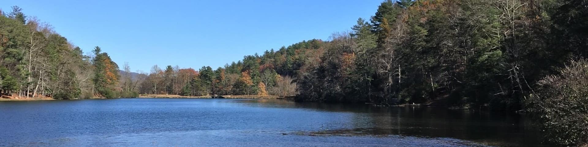 The lake at Vogel State Park in Blairsville, GA.